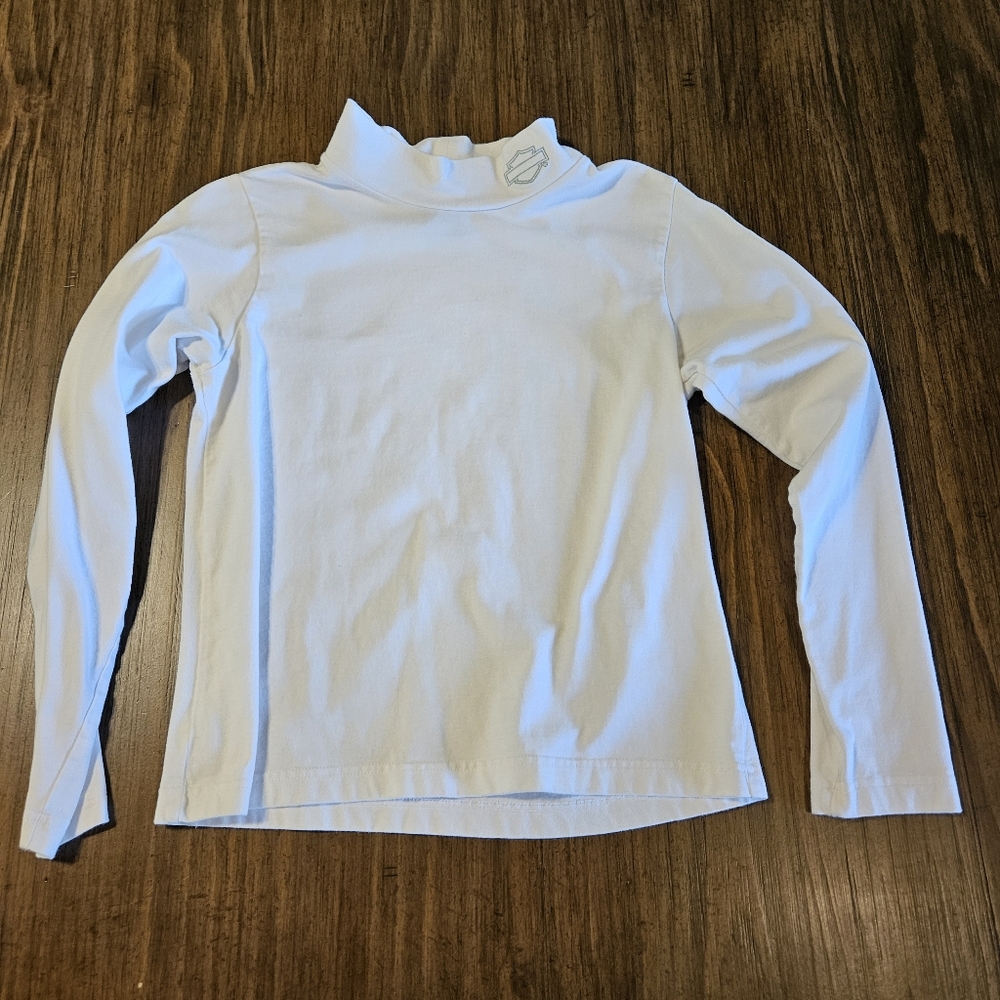 HARLEY DAVIDSON TERMAL WHITE TURTLENECK SIZE M Orlando Florida
